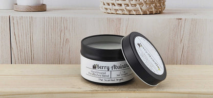 Berry Absinthe Scented Paraffin/Soy Wax Candle - Black The Scented Angels Soy/Paraffin Candles