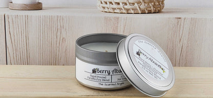 Berry Absinthe Scented Paraffin/Soy Wax Candle - Silver The Scented Angels Soy/Paraffin Candles