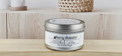 Berry Absinthe Scented Paraffin/Soy Wax Candle - Silver The Scented Angels Soy/Paraffin Candles