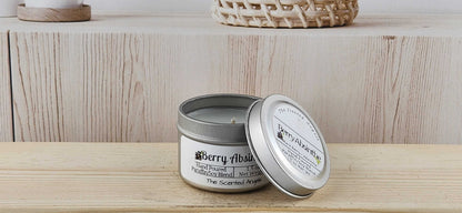 Berry Absinthe Scented Paraffin/Soy Wax Candle - Silver The Scented Angels Soy/Paraffin Candles