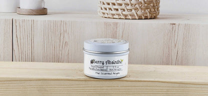 Berry Absinthe Scented Paraffin/Soy Wax Candle - White The Scented Angels Soy/Paraffin Candles