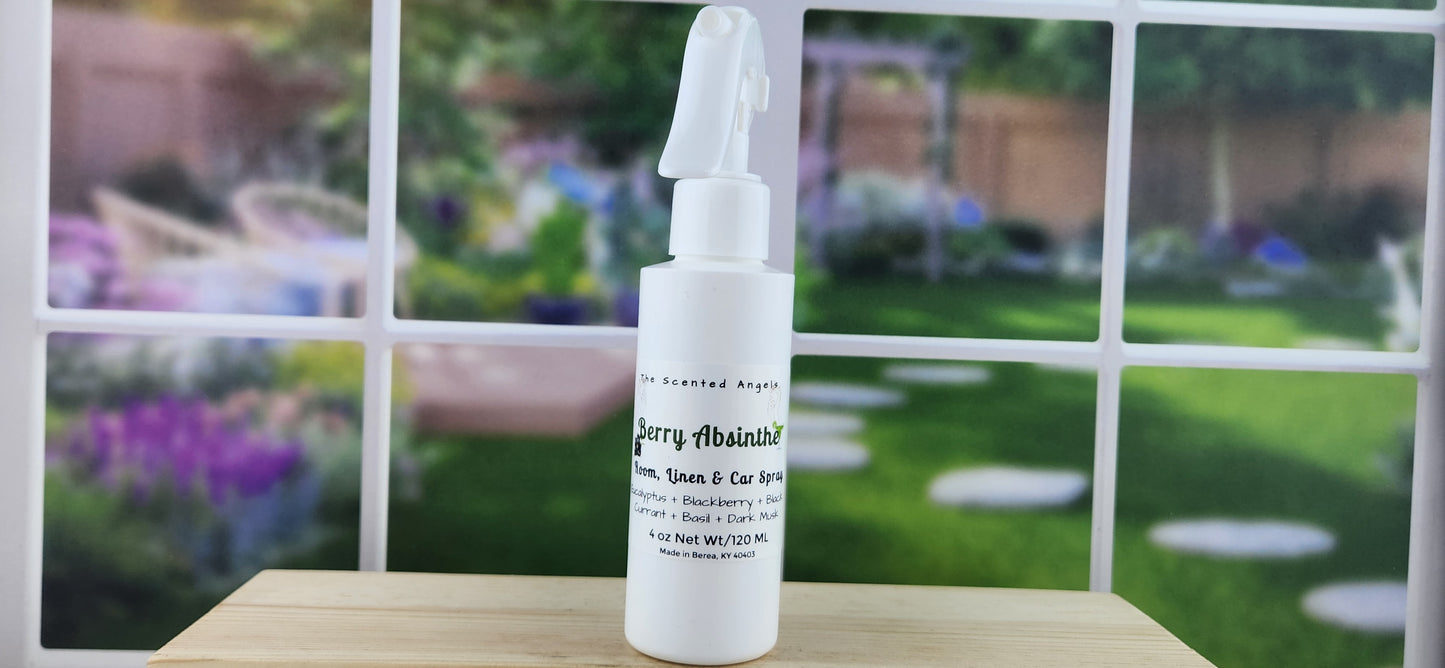 Berry Absinthe Odor Eliminating Spray front label