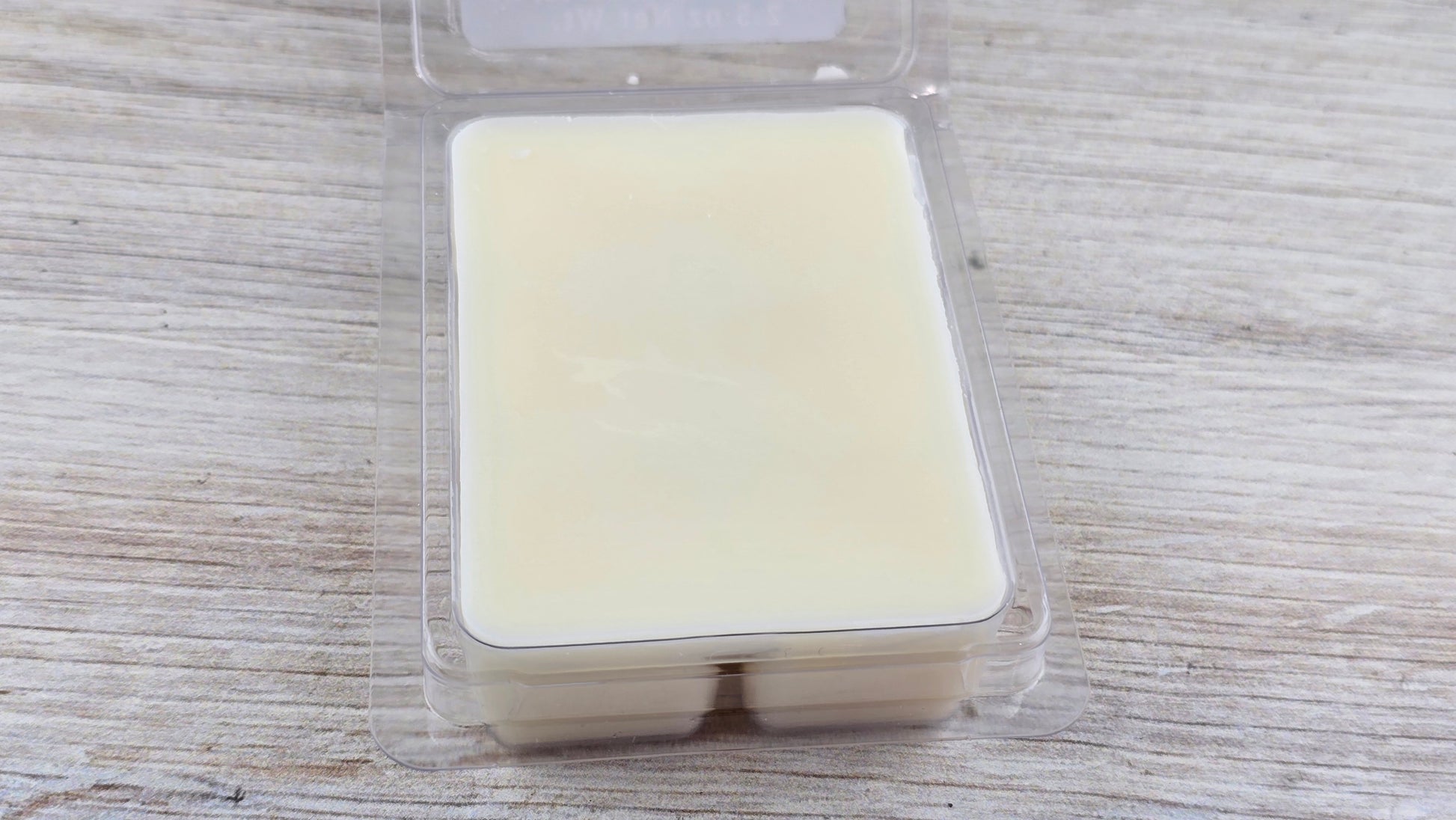 opened clamshell wax melt