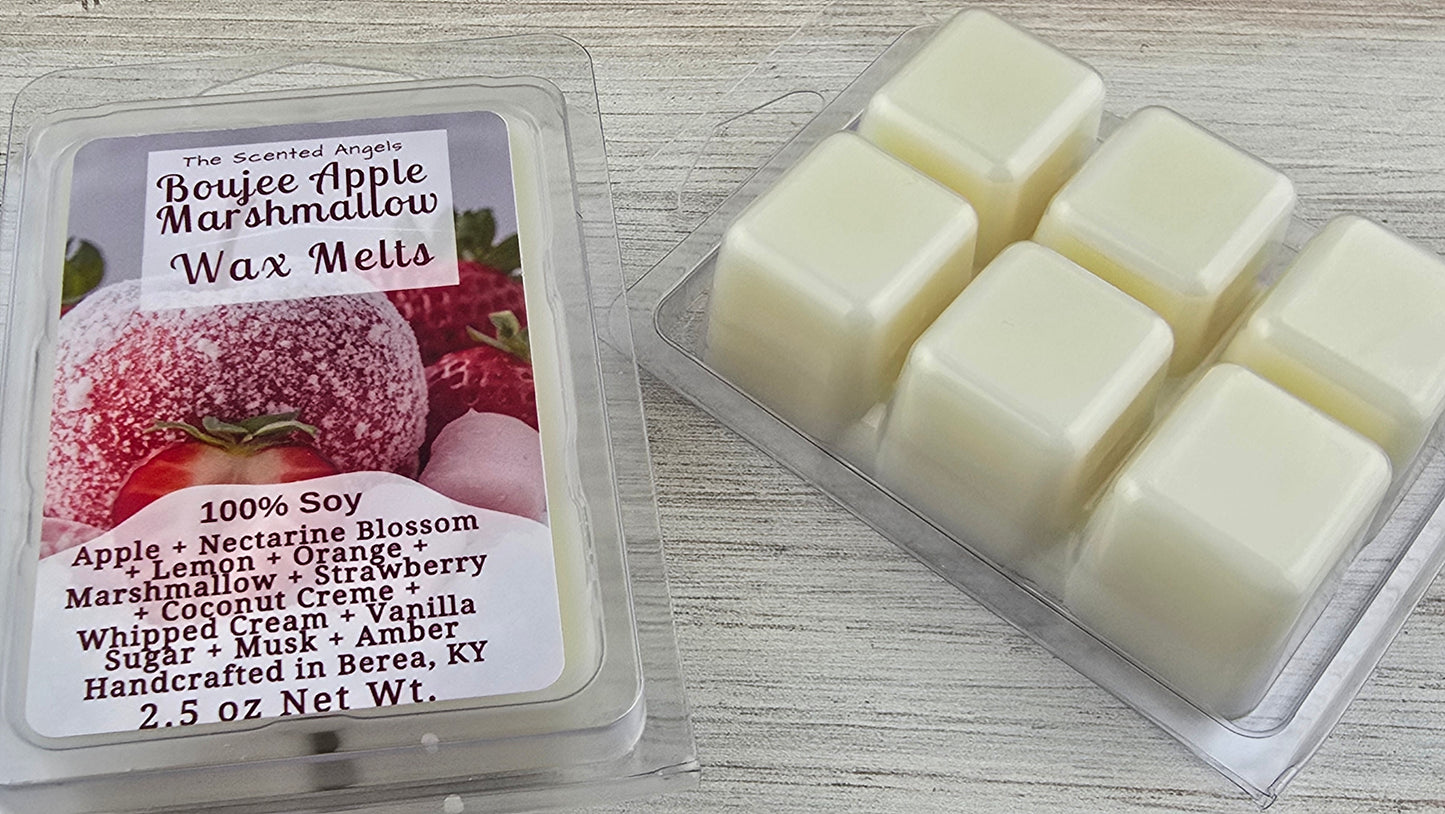 front and back of clamshell wax melt