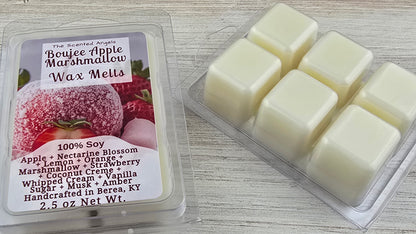 front and back of clamshell wax melt