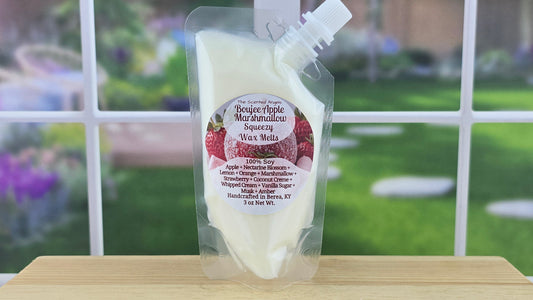 sweet scented squeeze wax melt pouch