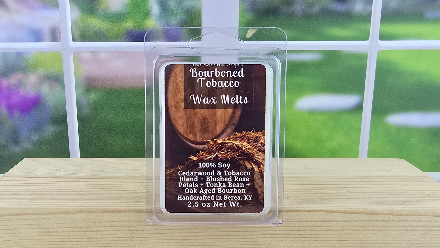 wax melts for men bourboned tobacco