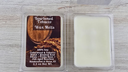 opened clamshell wax melt
