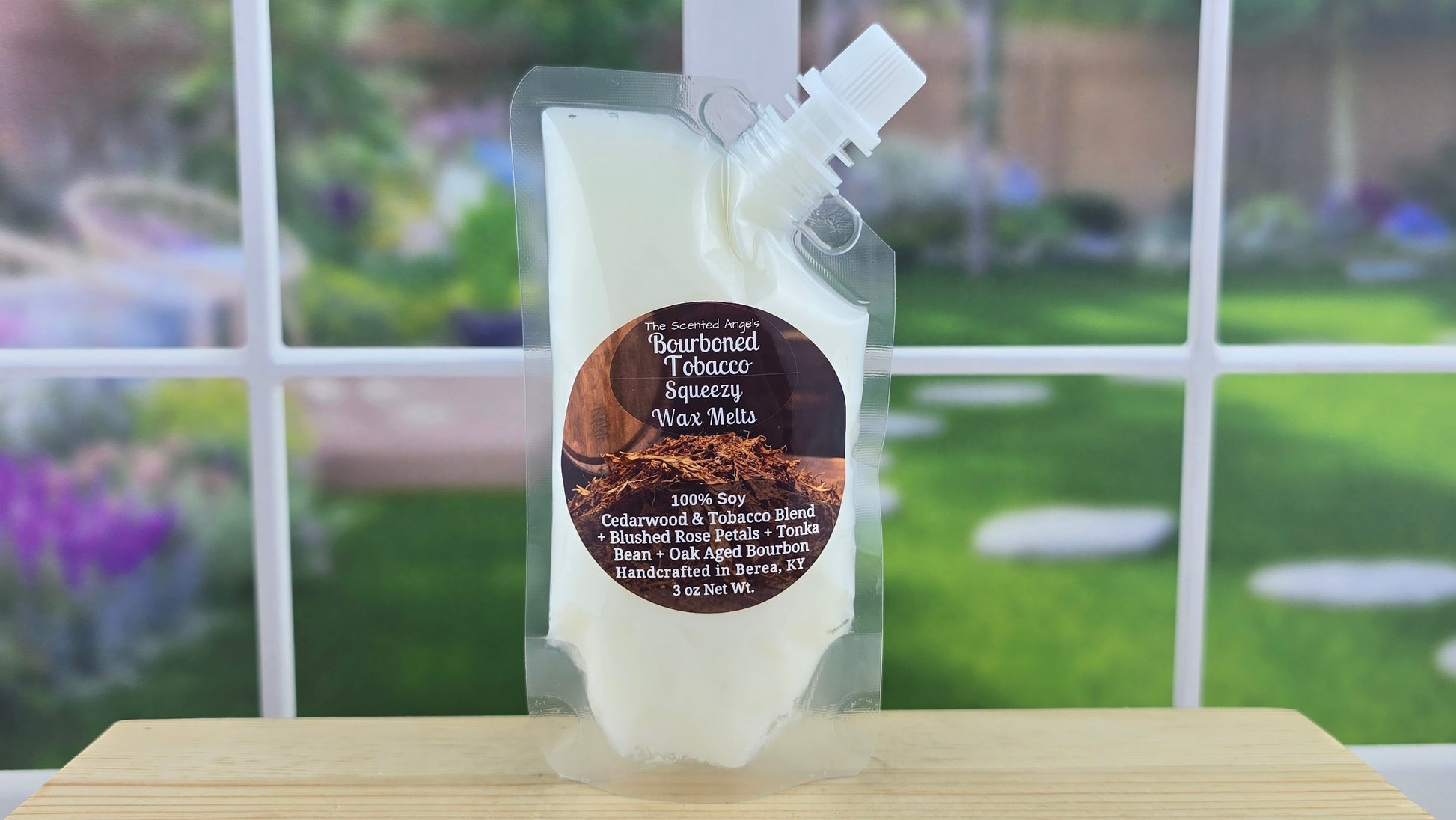 bourboned tobacco scented wax melt