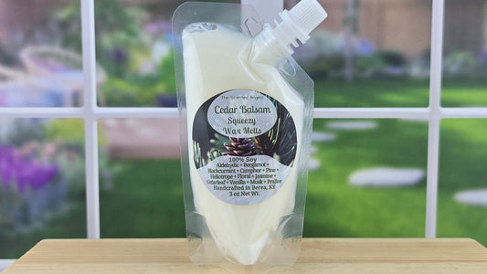 Cedar Balsam squeezable wax melt pouch