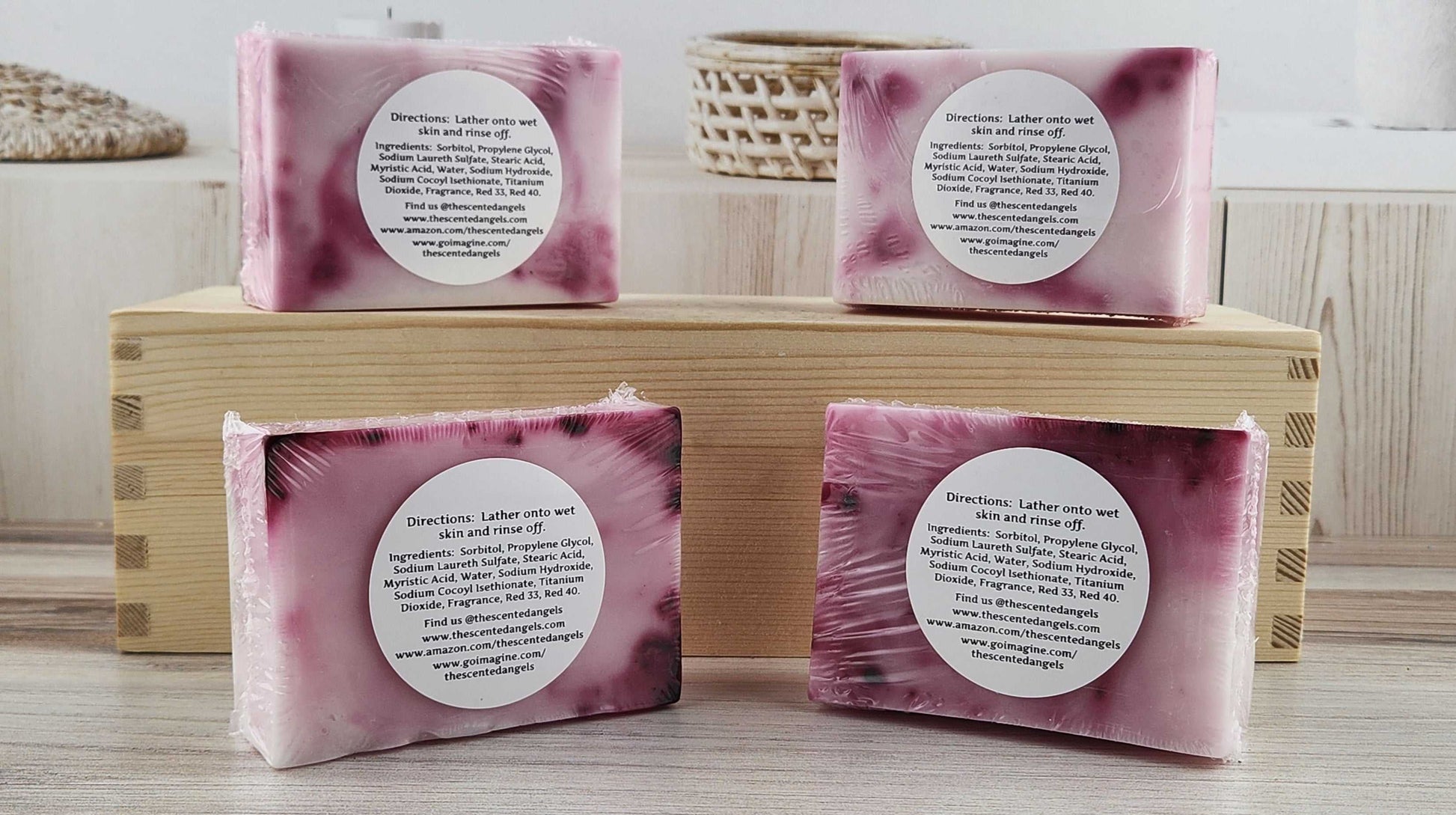 Cherry Blossom Swirl Bar Soap - 6.5 oz The Scented Angels Bar Soap