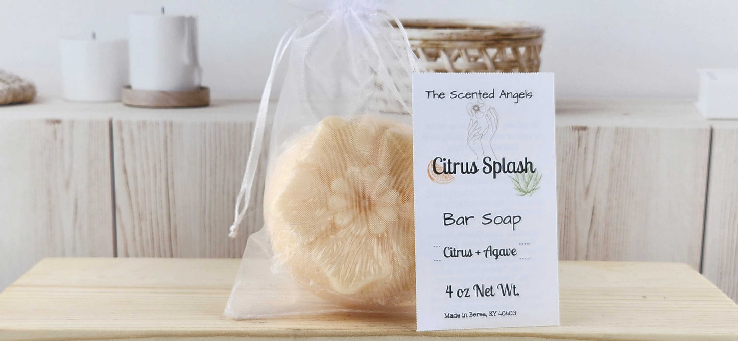 Citrus Splash Floral Bar Soap - F2 The Scented Angels Bar Soap