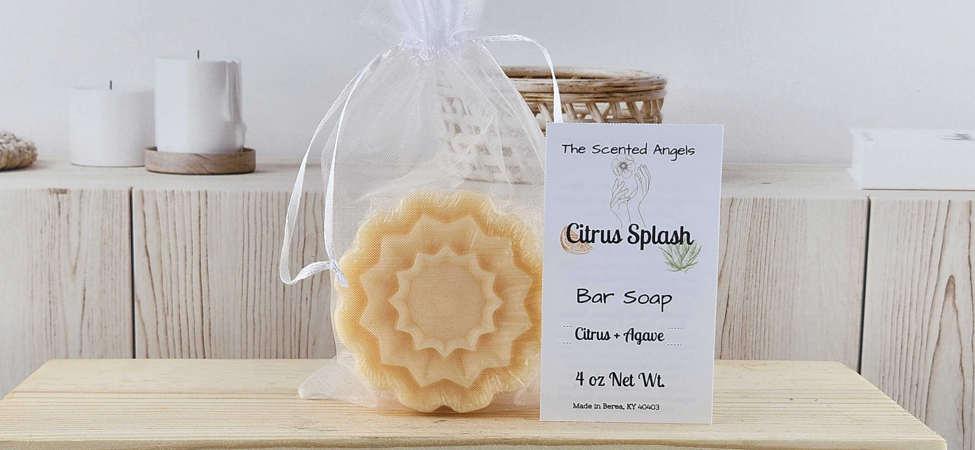 Citrus Splash Floral Bar Soap - F3 The Scented Angels Bar Soap