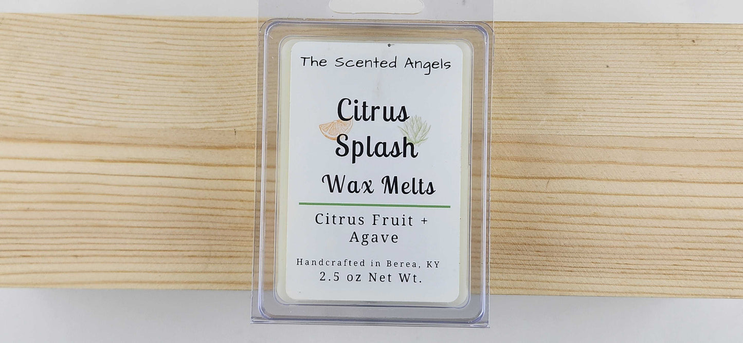 Citrus Splash Scented Wax Melts - 2.5 oz - 6 cubes - Home Fragrance The Scented Angels Wax Melts