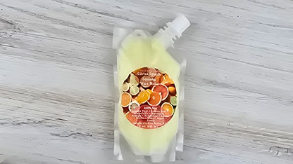 citrus fruity scented wax melt pouch