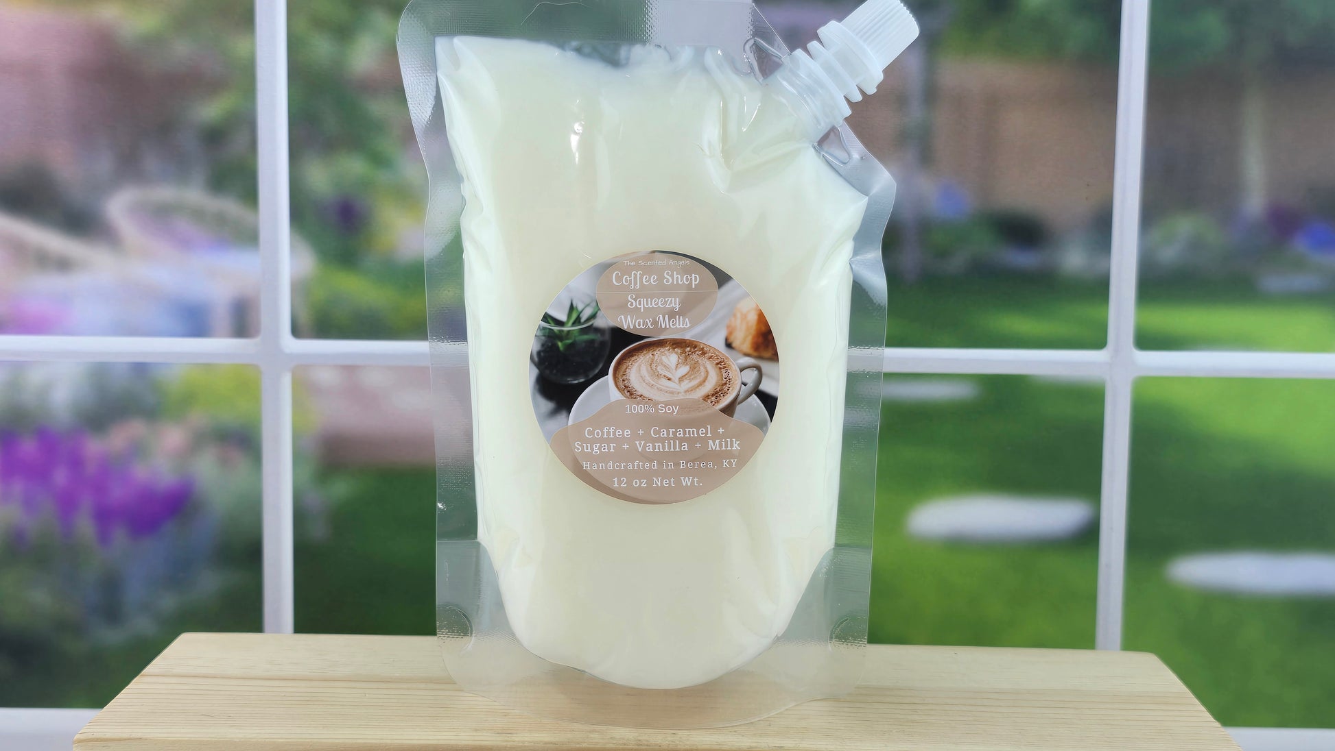 coffee shop scented squeezable wax melt pouch 12 oz