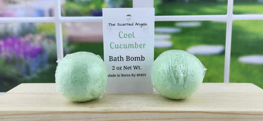 Cool Cucumber bath Bomb The Scented Angels Bath Bombs