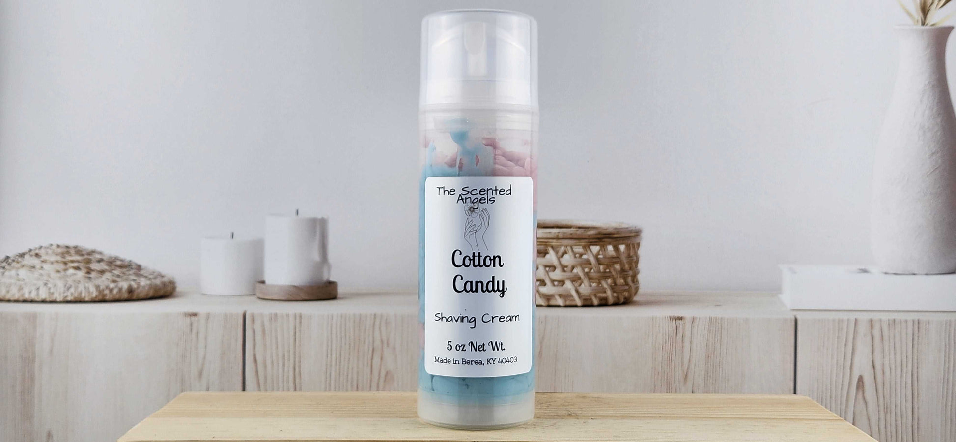 Cotton Candy Swirl Shaving Cream 5 oz The Scented Angels Shaving Cream