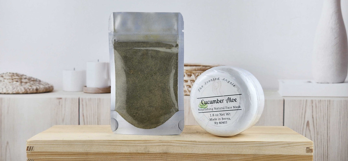 Cucumber & Aloe Face Mask Set The Scented Angels Face Mask