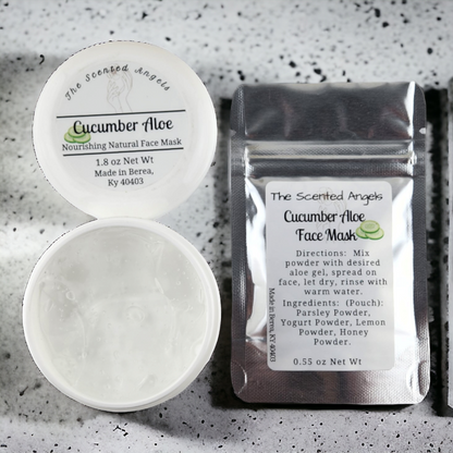 Cucumber & Aloe Face Mask Set The Scented Angels Face Mask