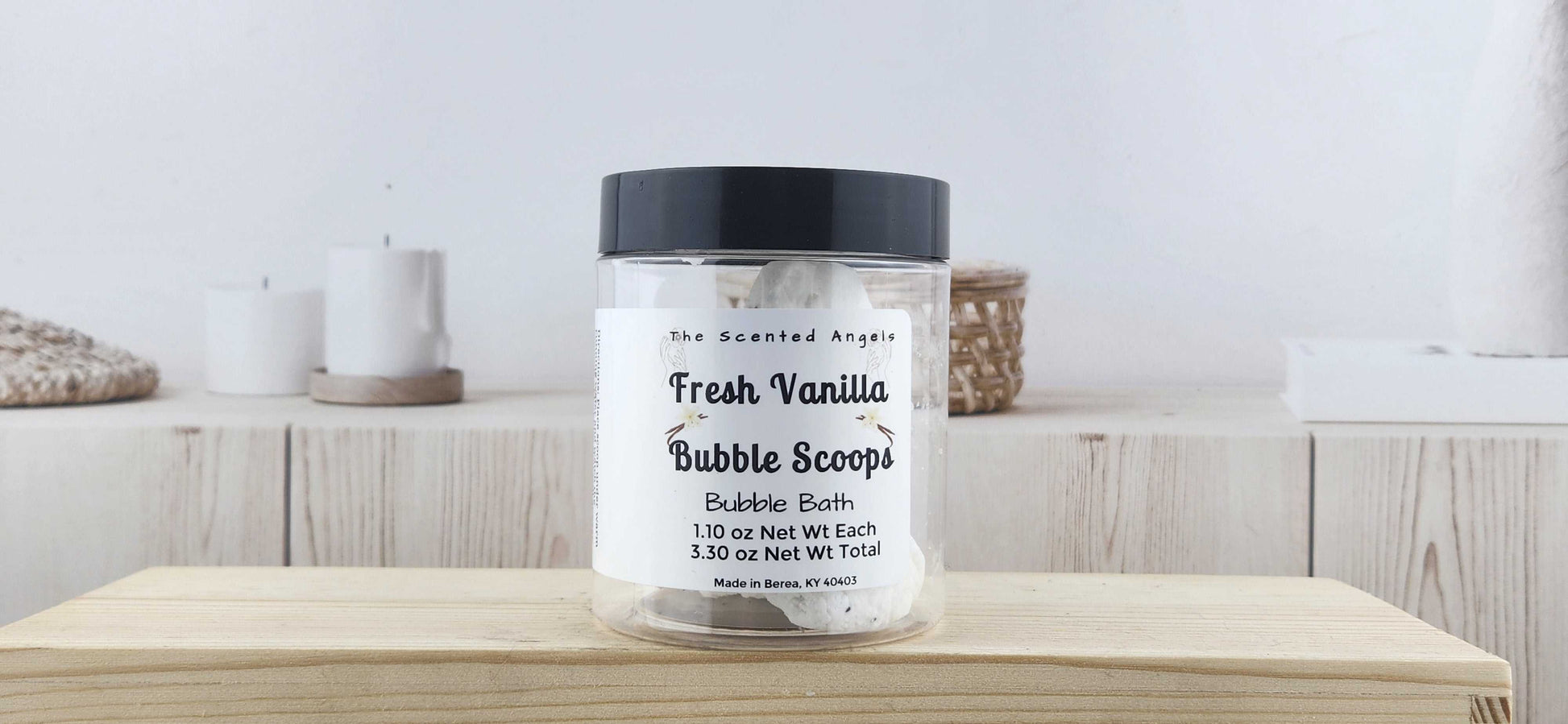 Fresh Vanilla Bubble Bath Scoops The Scented Angels Bubble Bath