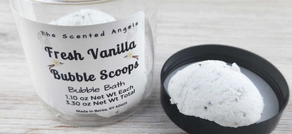 Fresh Vanilla Bubble Bath Scoops The Scented Angels Bubble Bath