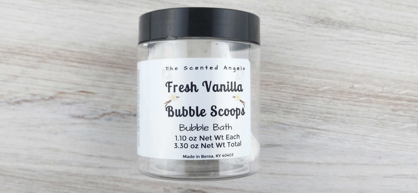 Fresh Vanilla Bubble Bath Scoops The Scented Angels Bubble Bath