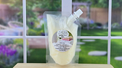 squeezable wax melt 6 oz pouch