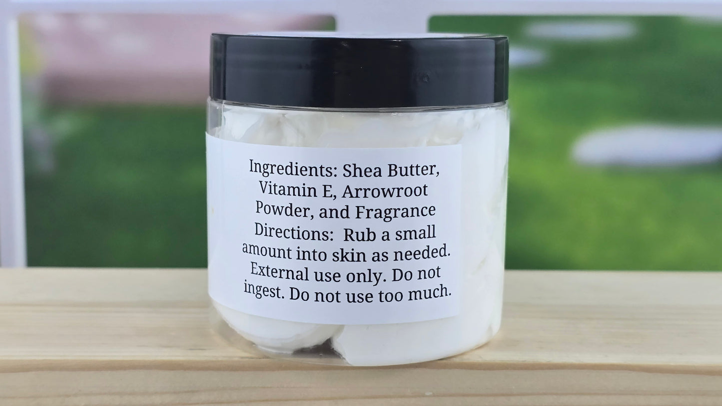 Fresh Picked Cucumber Whipped Shea Body Butter 4 oz back label