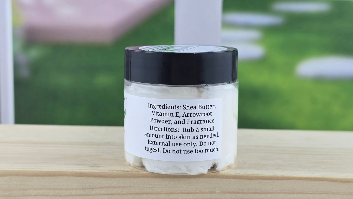 Fresh Picked Cucumber Whipped Shea Body Butter 1.5 oz back label