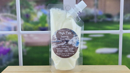 High Tide wax melts handmade by The Scented Angels – fresh sea salt and ocean breeze fragrance