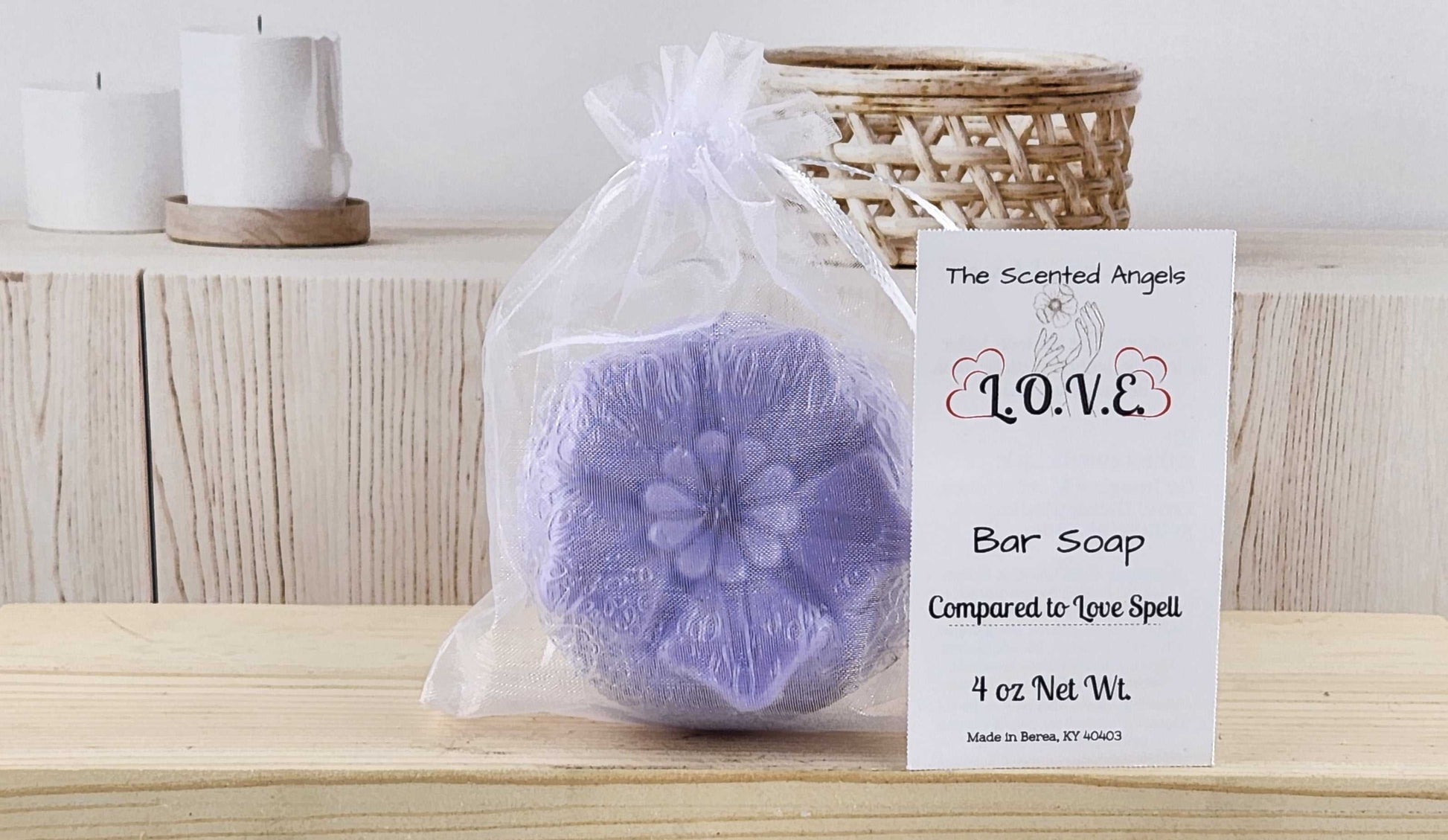 L.O.V.E. Floral Bar Soap - F2 The Scented Angels Bar Soap