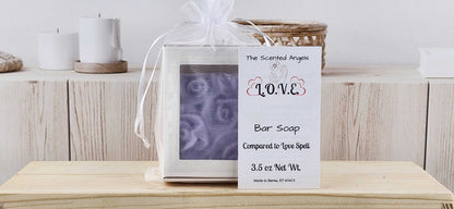 L.O.V.E. Rose Flower Bar Soap - READ DESCRIPTION The Scented Angels Bar Soap