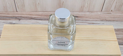 L.O.V.E. Scented Reed Diffuser - Comes with 6 reeds - Modern Glass Bottle The Scented Angels Reed Diffuser