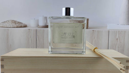 L.O.V.E. Scented Reed Diffuser - Comes with 6 reeds - Modern Glass Bottle The Scented Angels Reed Diffuser