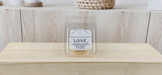 L.O.V.E. Scented Wax Melts - 6 cubes per package - 2.5 oz The Scented Angels Wax Melts