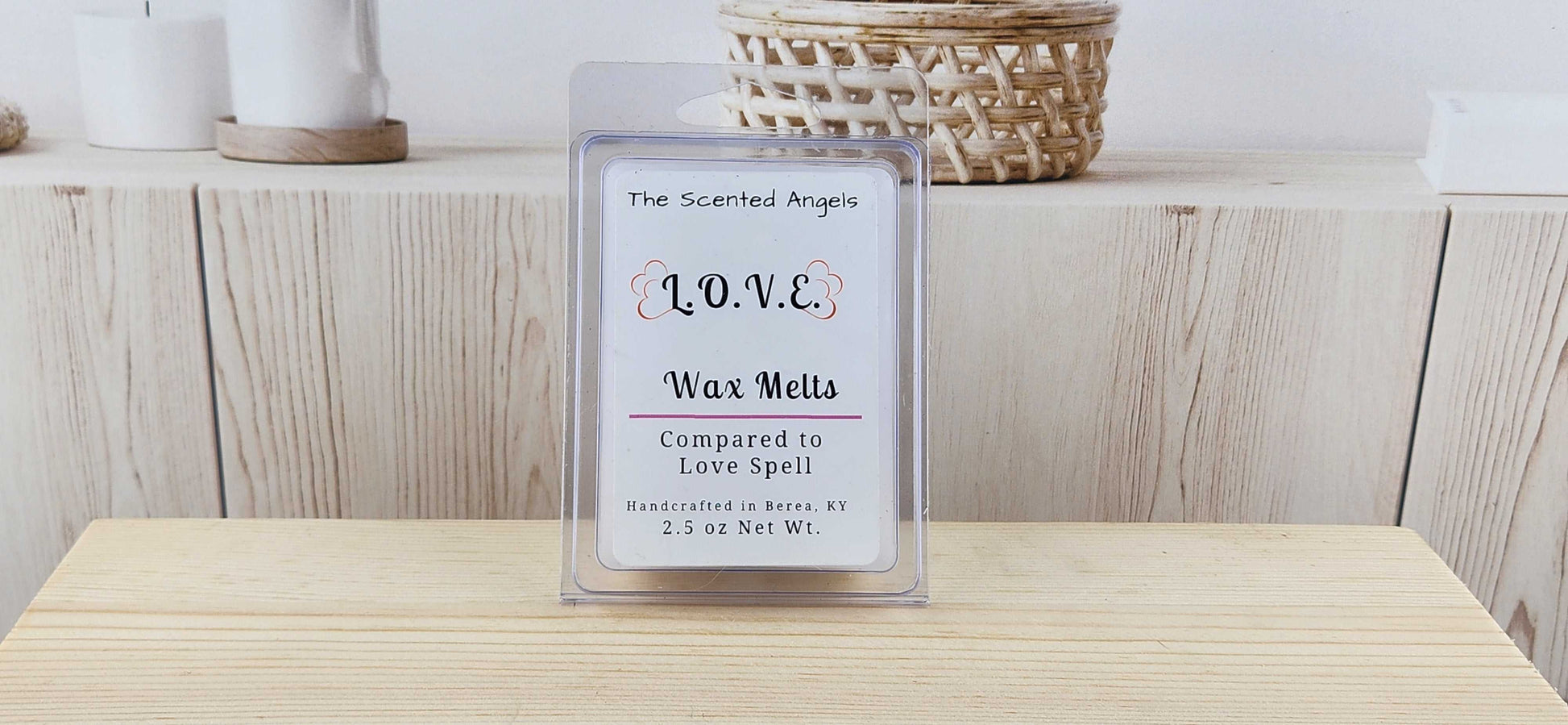 L.O.V.E. Scented Wax Melts - 6 cubes per package - 2.5 oz The Scented Angels Wax Melts