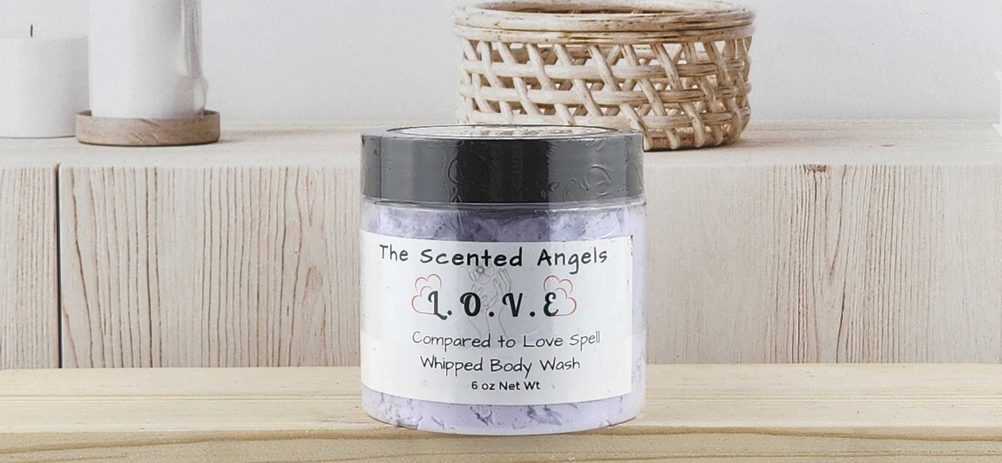 L.O.V.E. Whipped Body Wash The Scented Angels Whipped Body Wash