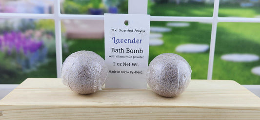 Lavender Bath Bombs Made with Chamomile Powder The Scented Angels Bath Bombs