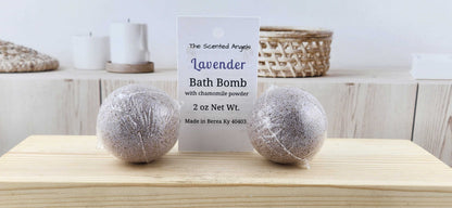 Lavender Bath Bombs Made with Chamomile Powder The Scented Angels Bath Bombs