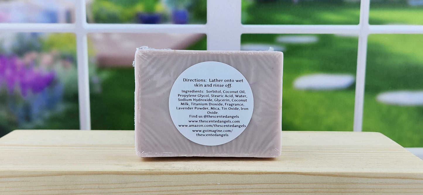 Lavender & Coconut Milk Bar Soap - 7 oz The Scented Angels Bar Soap