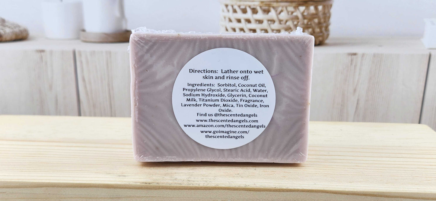 Lavender & Coconut Milk Bar Soap - 7 oz The Scented Angels Bar Soap