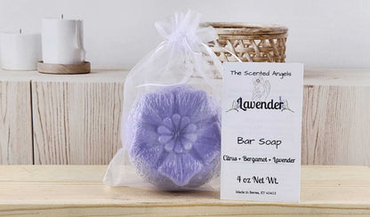 Lavender Floral Bar Soap - F2 The Scented Angels Bar Soap