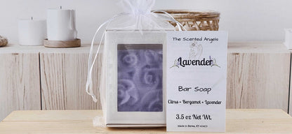 Lavender Rose Flower Bar Soap - READ DESCRIPTION The Scented Angels Bar Soap