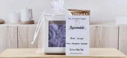 Lavender Rose Flower Bar Soap - READ DESCRIPTION The Scented Angels Bar Soap