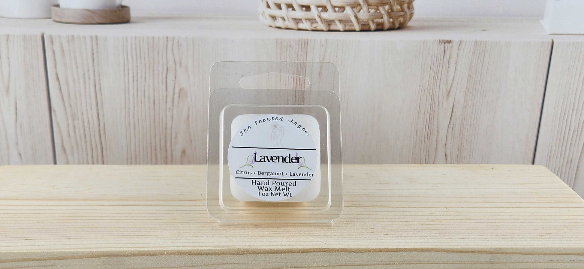 Lavender Scented Wax Melts - 6 cubes per package - 2.5 oz The Scented Angels Wax Melts