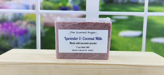 Lavender & Coconut Milk 7 oz Bar Soap front label