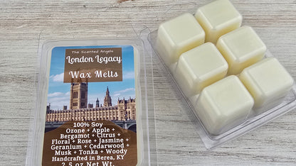 London Legacy wax melts handmade by The Scented Angels – sophisticated masculine fragrance