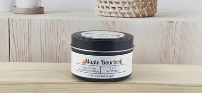 Maple Bourbon Scented Paraffin/Soy Wax Candle - Black The Scented Angels Soy/paraffin Candles