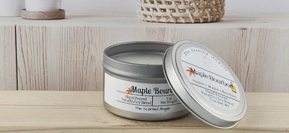 Maple Bourbon Scented Paraffin/Soy Wax Candle - Silver The Scented Angels Soy/paraffin Candles